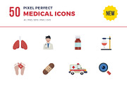 Medical & Health Flat Icons Set