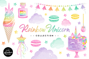 Rainbow Unicorn Graphics & Patterns