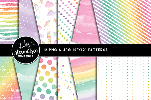 Rainbow Unicorn Graphics & Patterns in Illustrations - product preview 1