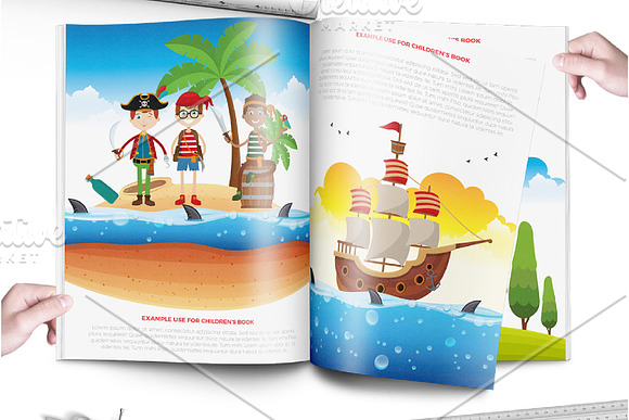 Captain & Pirate Character Clip Arts in Illustrations - product preview 8