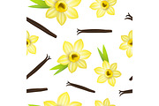 Vanilla Flower and Pods Pattern