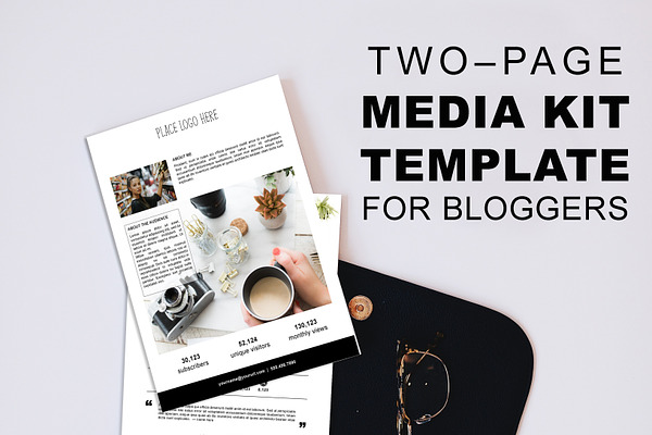 2 Page Media Kit for Bloggers