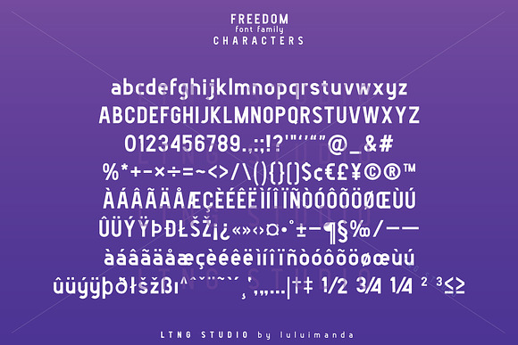 FREEDOM font family in Sans-Serif Fonts - product preview 5