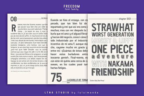 FREEDOM font family in Sans-Serif Fonts - product preview 6