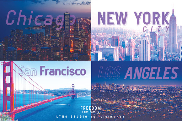 FREEDOM font family in Sans-Serif Fonts - product preview 8