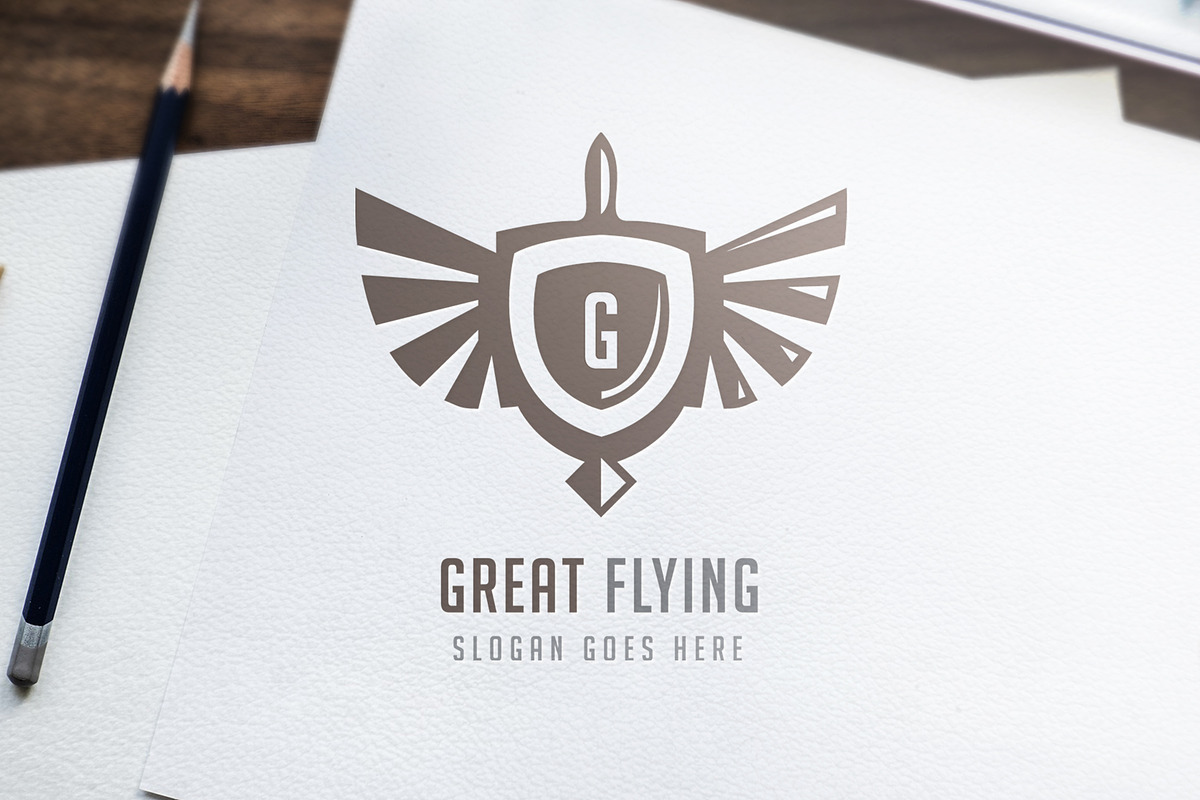Guard / Fly / Save in Logo Templates - product preview 8