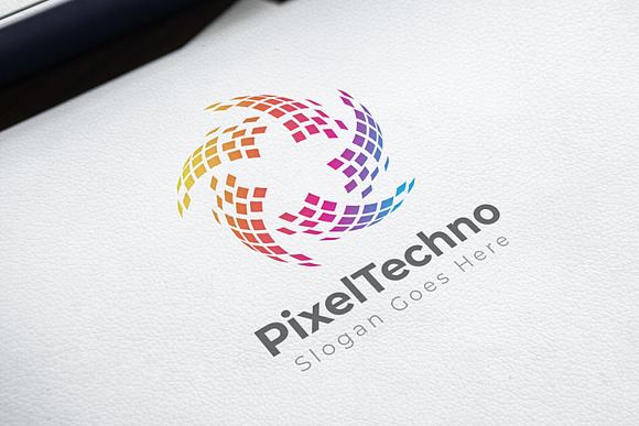 Pixel Technology Logo in Logo Templates - product preview 1