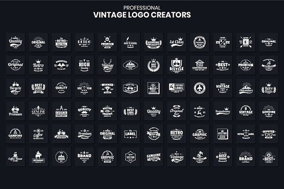 1046 Vintage Logo Creators in Logo Templates - product preview 4