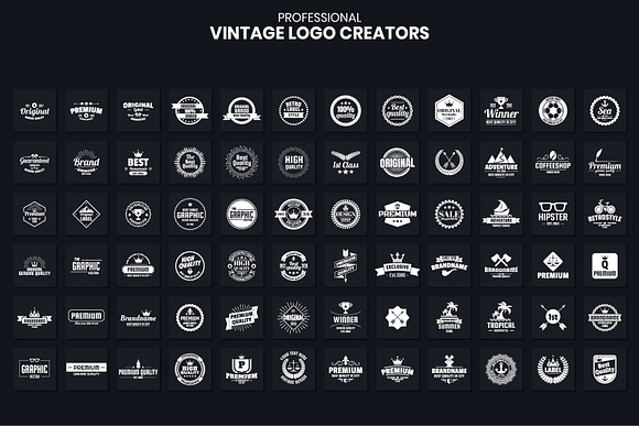 1046 Vintage Logo Creators in Logo Templates - product preview 6