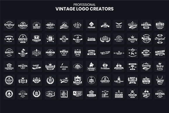 1046 Vintage Logo Creators in Logo Templates - product preview 8