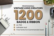 1200 Vintage Badge & Objects