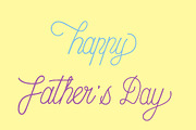 Happy father's day typography design