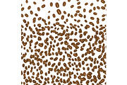 Background in falling coffee grains