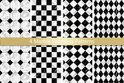 Marble Check Seamless Pattern Set
