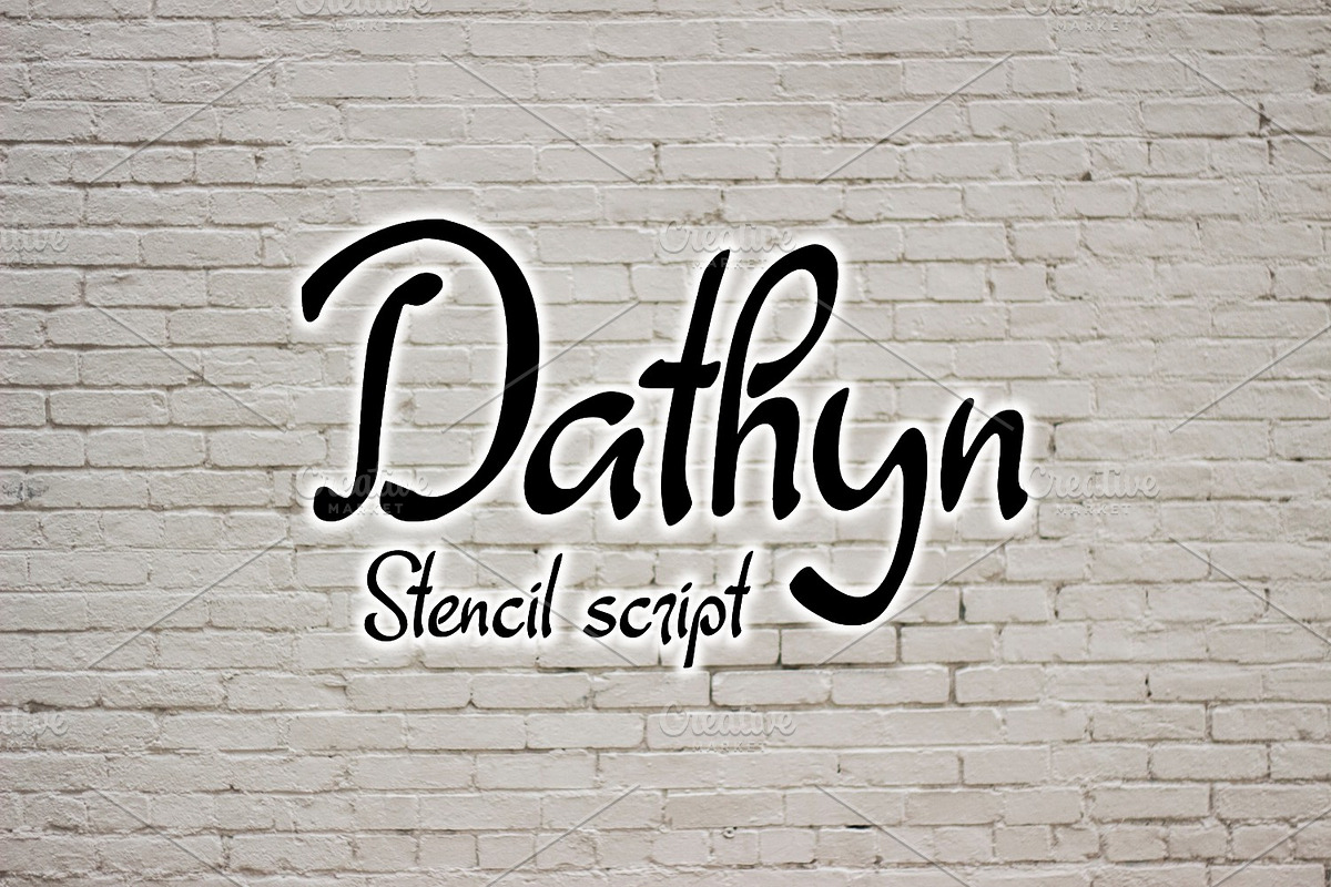 Dathyn in Script Fonts - product preview 8