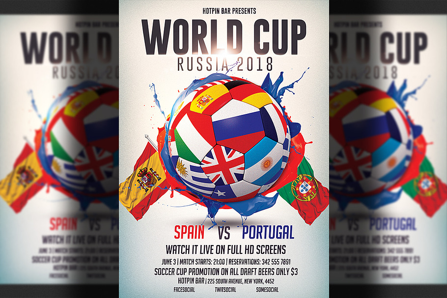 Football World Cup Flyer Template