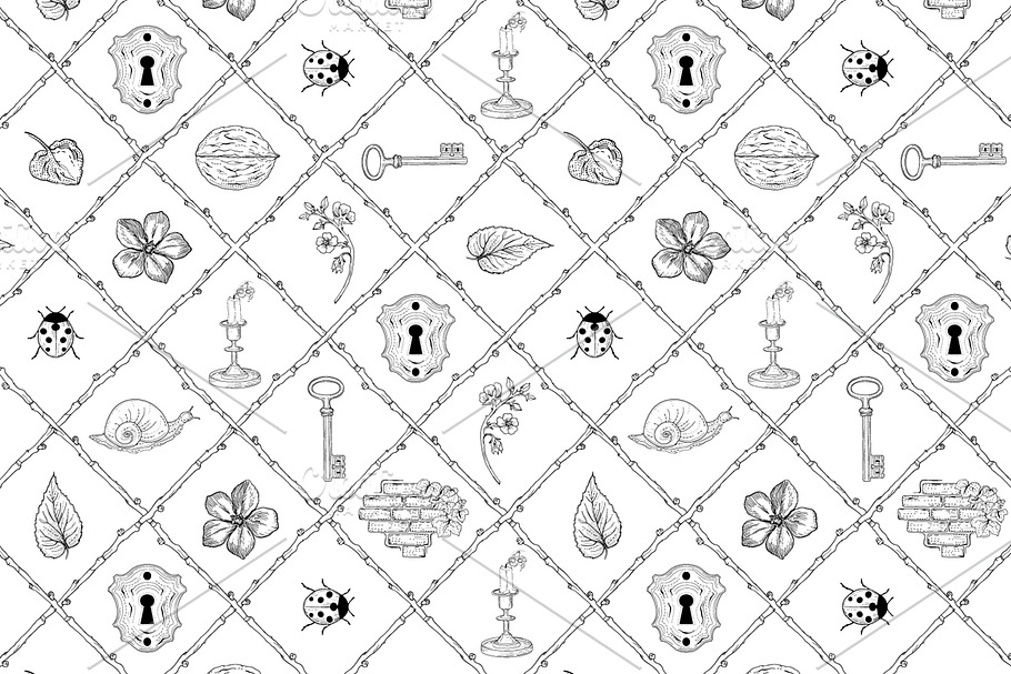 Secret Garden Pattern in Patterns - product preview 8