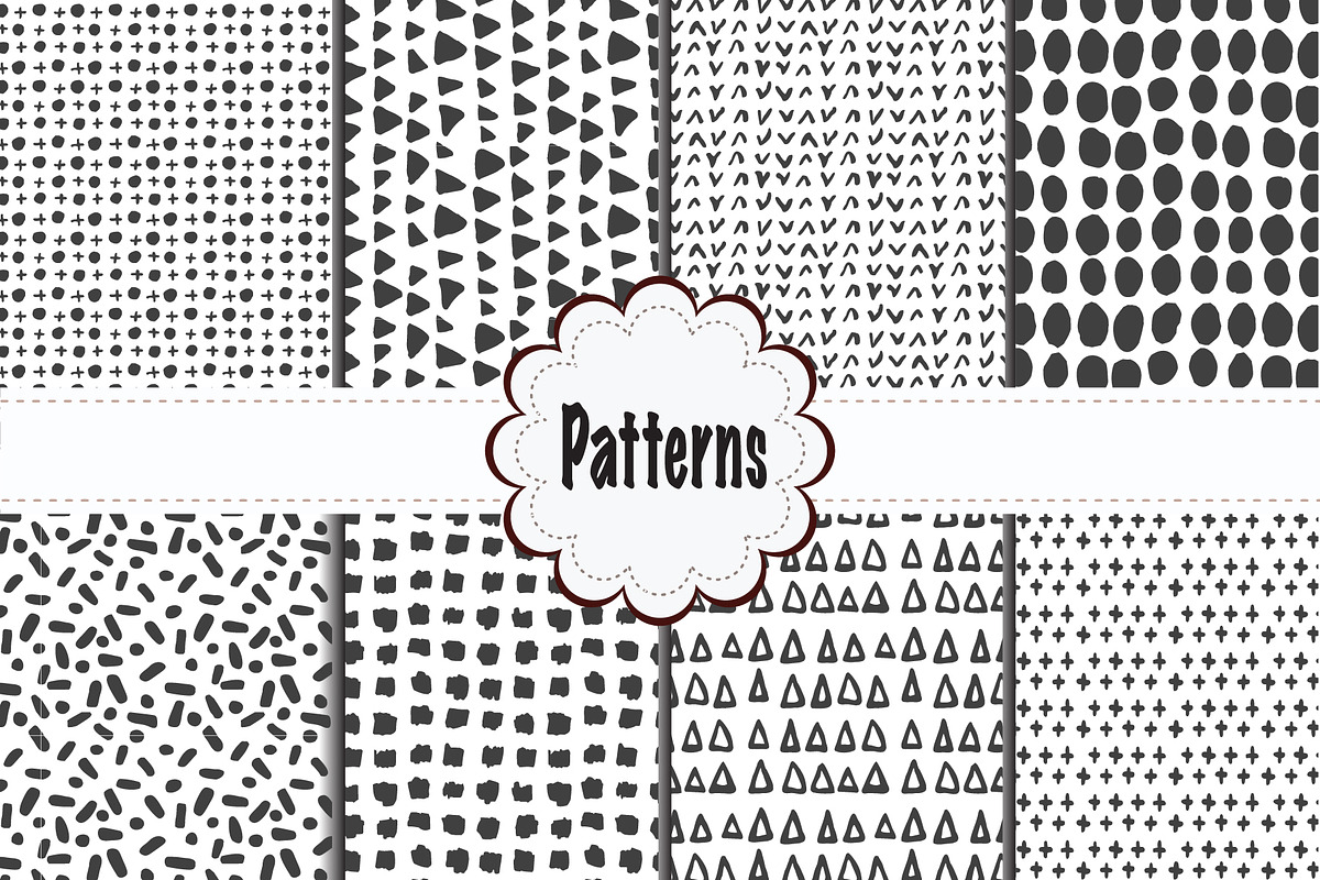 Black and White Pattern Minimalist b in Patterns - product preview 8