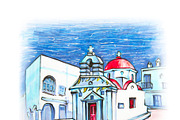 Agia anna Church on island Mykonos, Greece