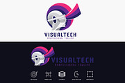 Visual Tech Futuristic Logo