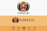 Caracal Wild Cat Logo