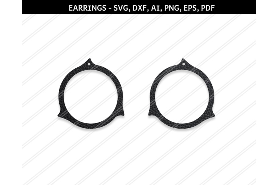 Abstract earrings svg,dxf,eps,png