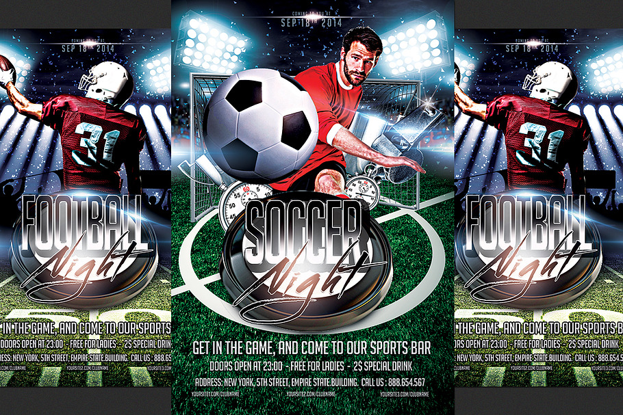 Football and Soccer Flyer