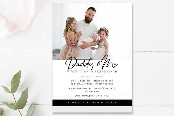Daddy & Me Mini Session Template