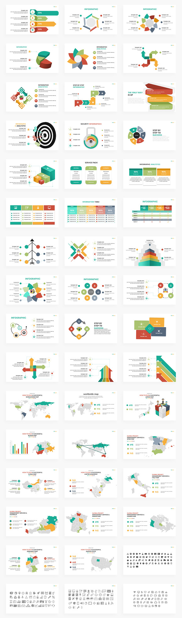 Premax Infographic Pack Powerpoint in PowerPoint Templates - product preview 4