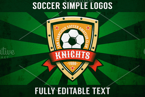 Soccer Simple Logo Set