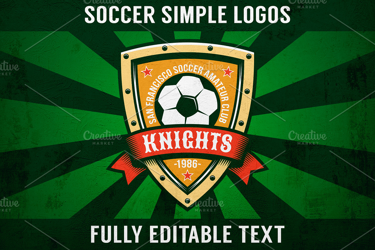Soccer Simple Logo Set in Logo Templates - product preview 8