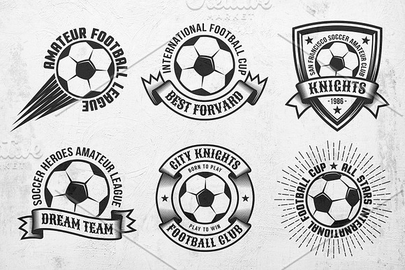 Soccer Simple Logo Set in Logo Templates - product preview 2