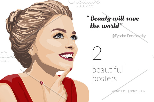 'Be beautiful' posters