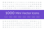 1000 Mini Vector Icons