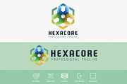 Hexa Core Modern Logo