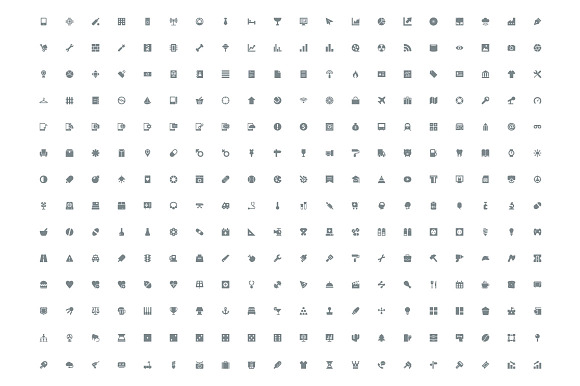 1000 Mini Vector Icons in Graphics - product preview 1