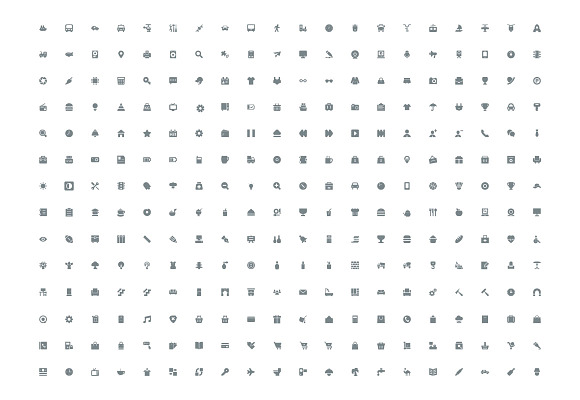 1000 Mini Vector Icons in Graphics - product preview 2