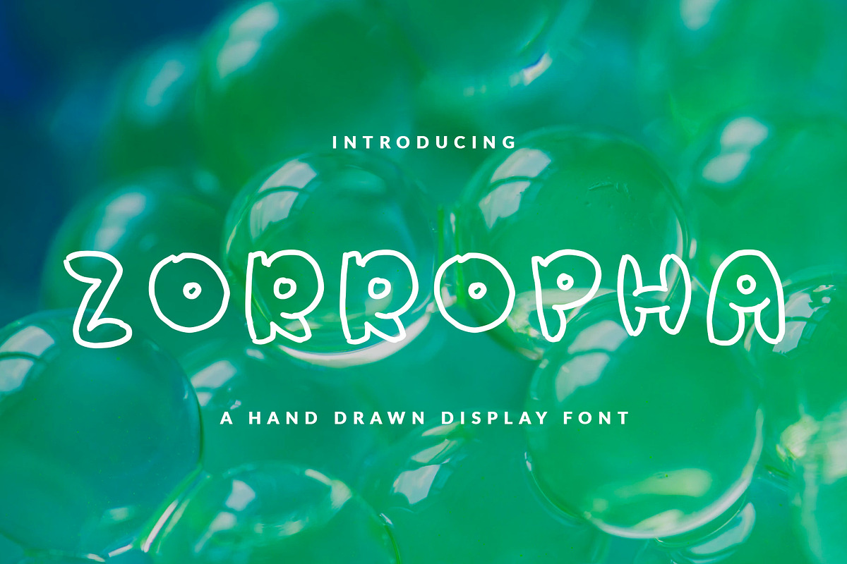 ZORROPHA BUBBLE FONT HEADER in Display Fonts - product preview 8