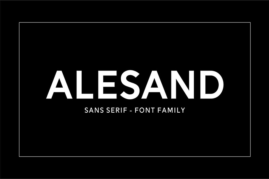 Alesand (7 Fonts) in Sans-Serif Fonts - product preview 8