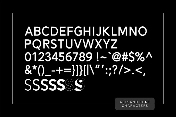 Alesand (7 Fonts) in Sans-Serif Fonts - product preview 6