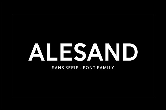Alesand (7 Fonts) in Sans-Serif Fonts - product preview 7