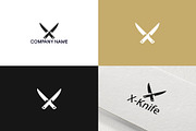 Knife logo design