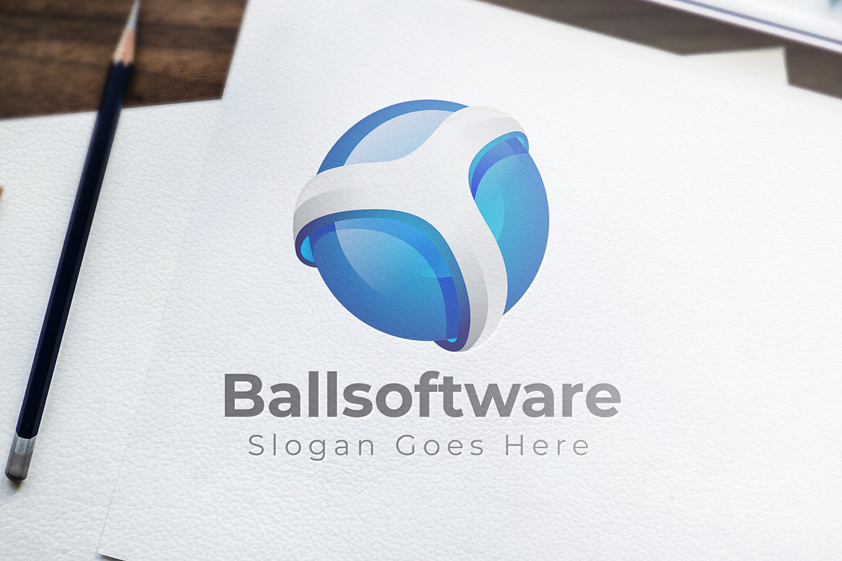 3d / ball / global / in Logo Templates - product preview 8