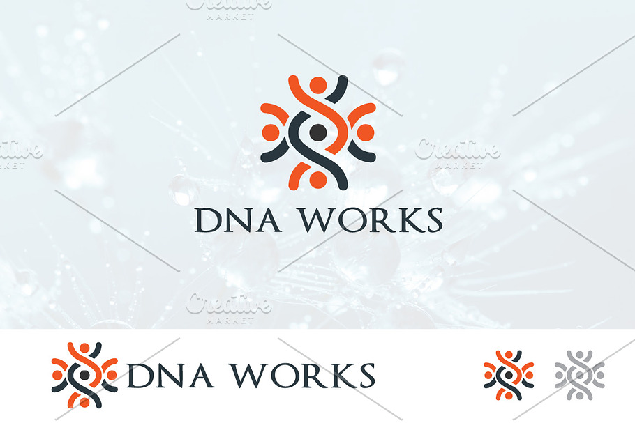 DNA Logo Genetic Biotech Work in Logo Templates - product preview 8