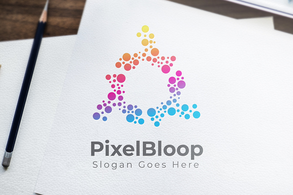 Pixel Bloop Logo in Logo Templates - product preview 8