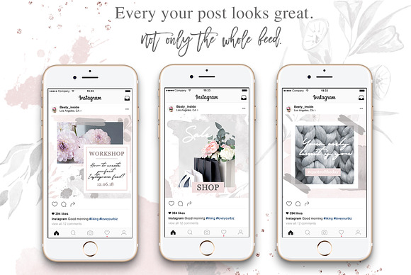 Instagram Posts Seamless Template in Instagram Templates - product preview 2