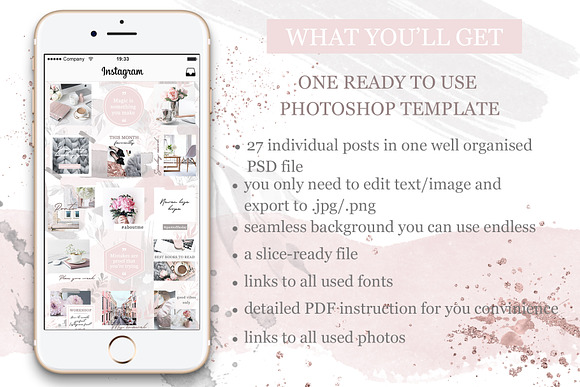 Instagram Posts Seamless Template in Instagram Templates - product preview 6