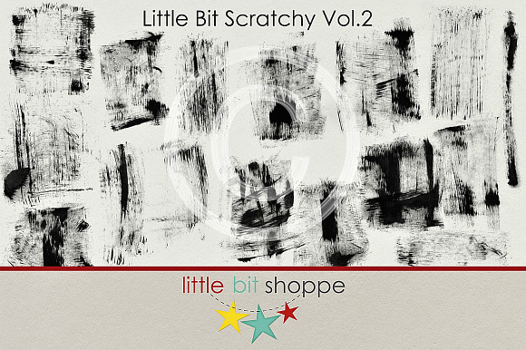 Little Bit Scratchy Vol.2 in Photoshop Brushes - product preview 1