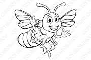 Bumble Honey Bee Cartoon Character