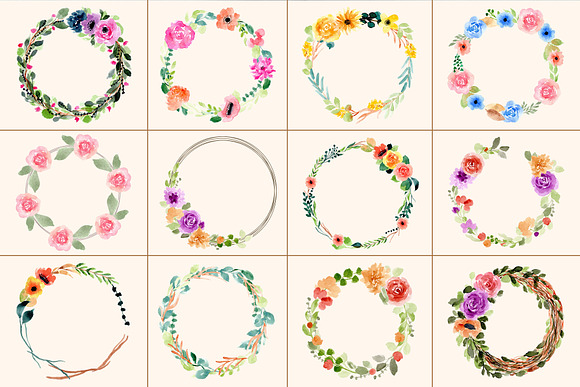 Floral Watercolor Graphic Bundle in Illustrations - product preview 8